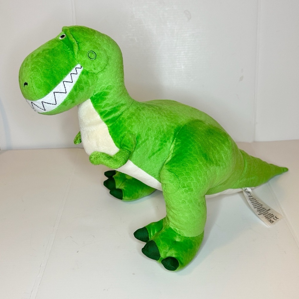 Disney Pixar Toy Story Rex 19” Plush Green T-Rex Dinosaur Disney Store 🧸